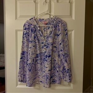 Lilly Pulitzer Elsa Top in Lilac Verbena Rock the Dock
